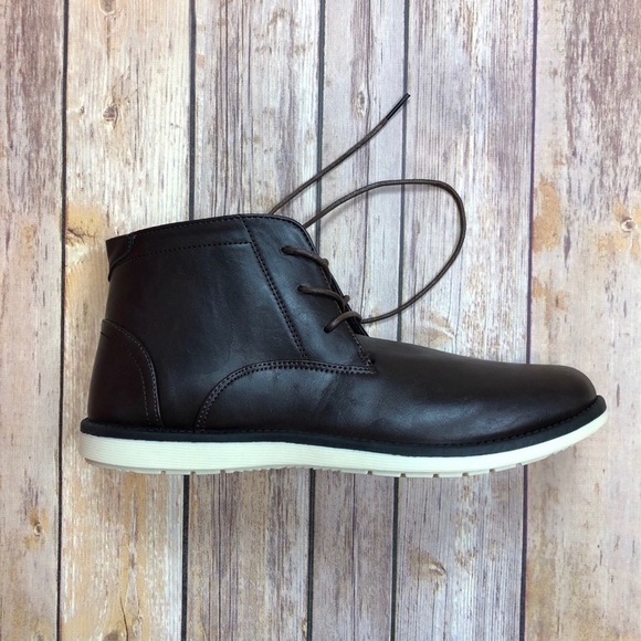 TIM EVANS• DARK BROWN LACE UP BOOTS - Picture 2 of 8
